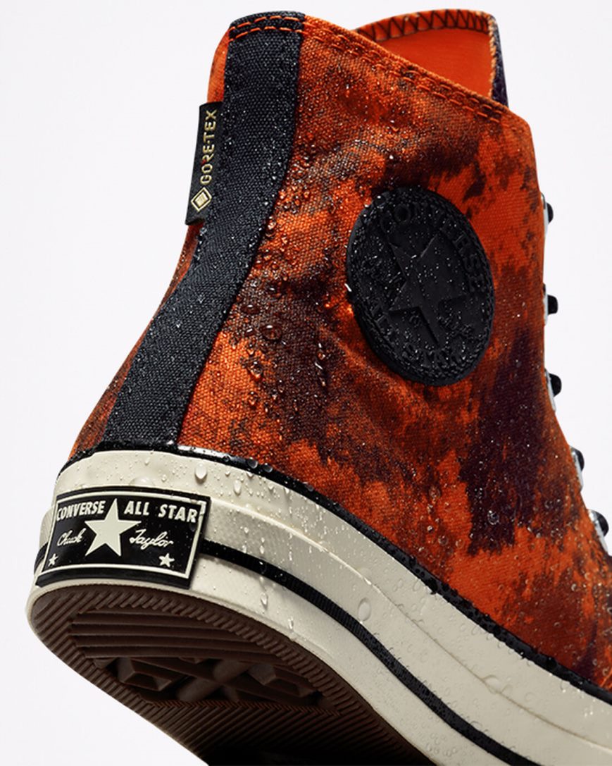 Dámské Boty Vysoké Converse Chuck 70 GORE-TEX® Oranžové Černé | CZ PVSU75